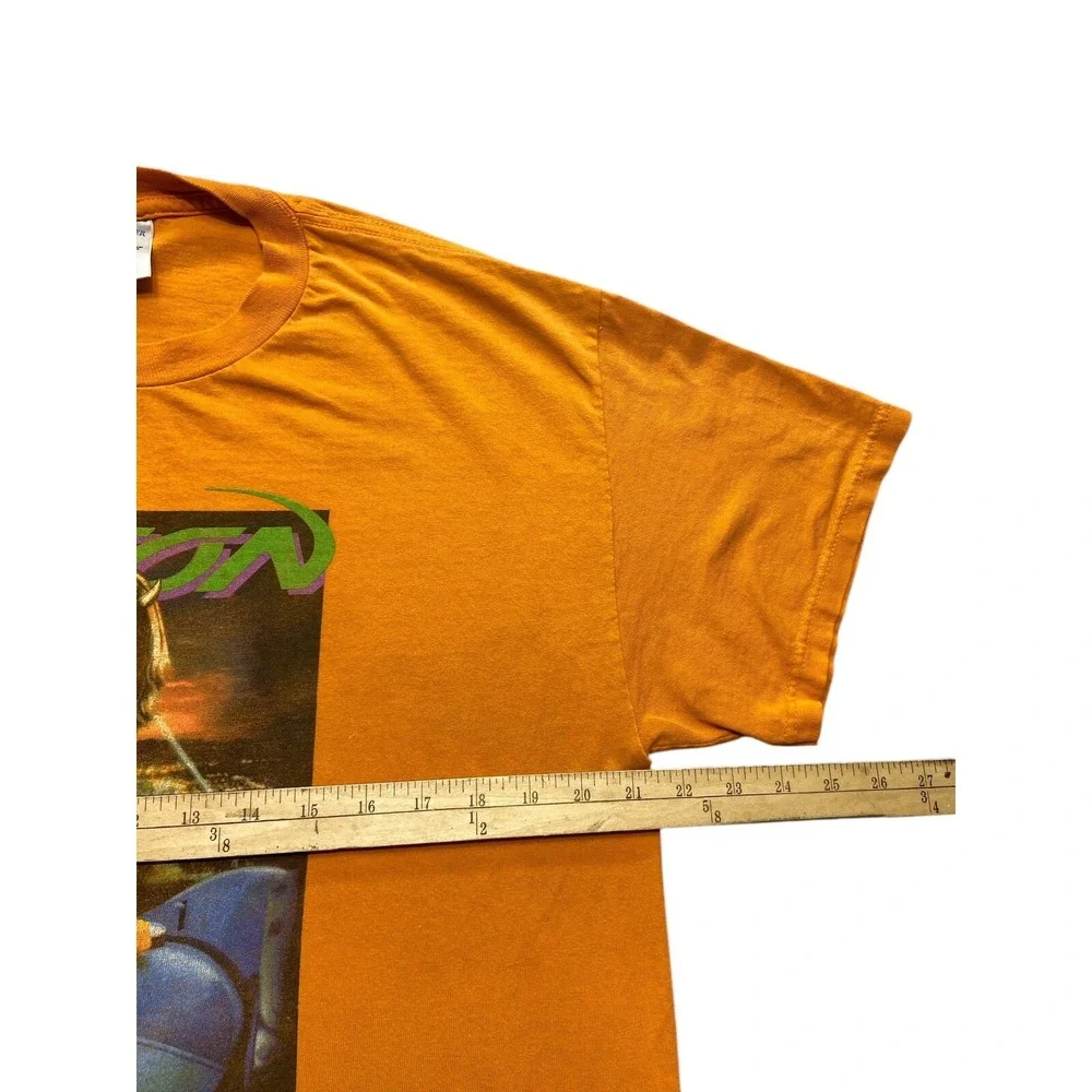 Vintage Poison 2002 Hollyweird World Tour Orange‎ T shirt Size L Y2K